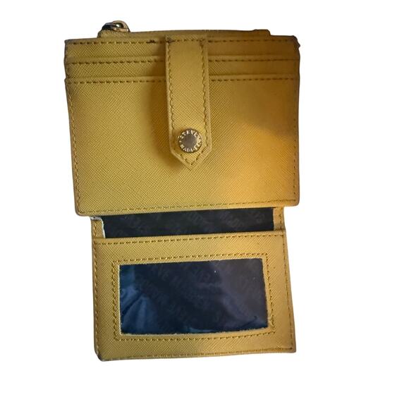 Steve Madden Mustard Yellow Credit Card Wallet - Picture 5 of 6